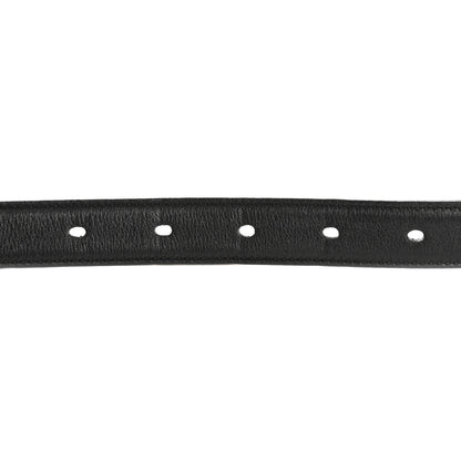 Saint Laurent Smooth Calfskin Monogram Square Buckle Belt 85 34 Black 6 of 9