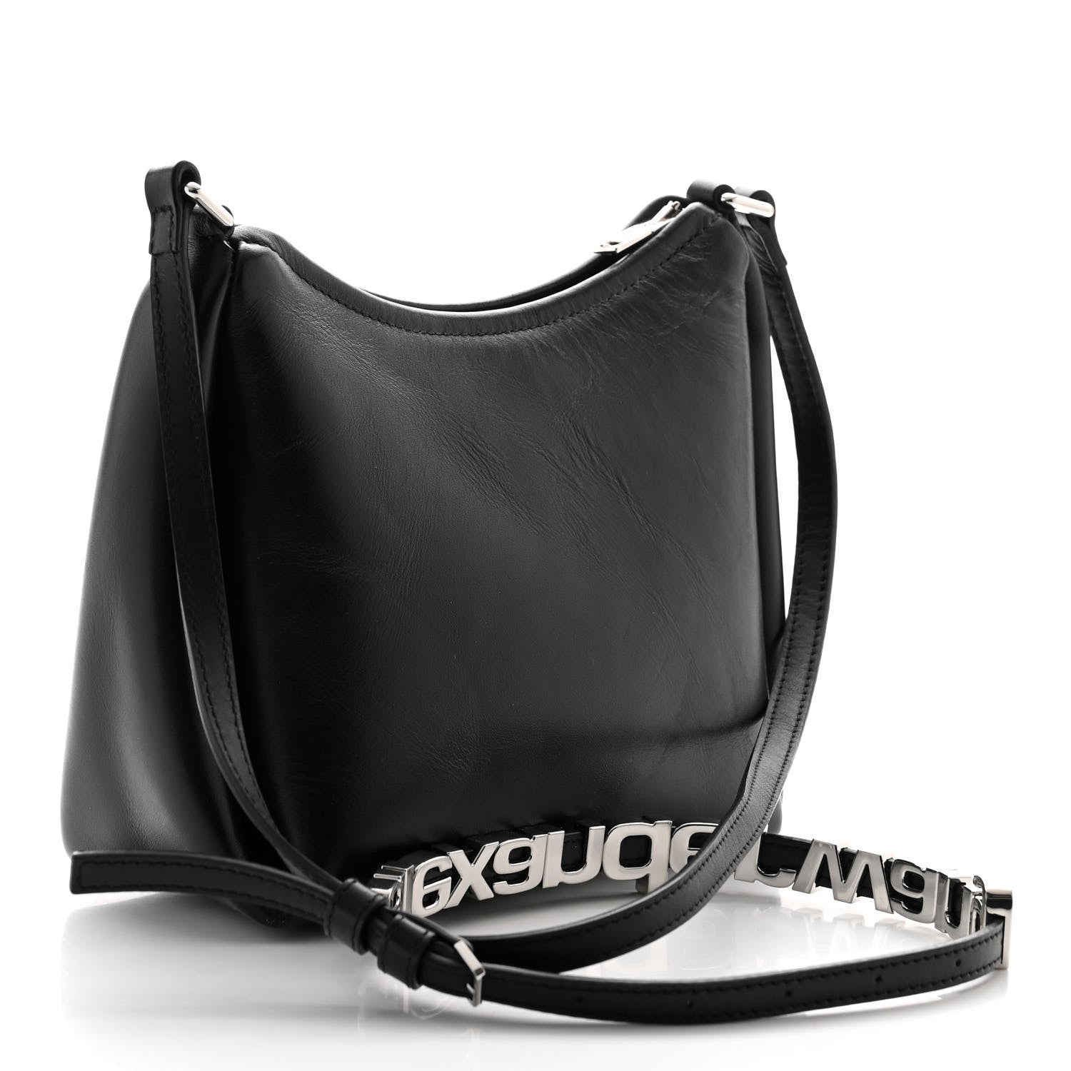 Alexander Wang Smooth Calfskin Marquess Crossbody Bag Black 3 of 9