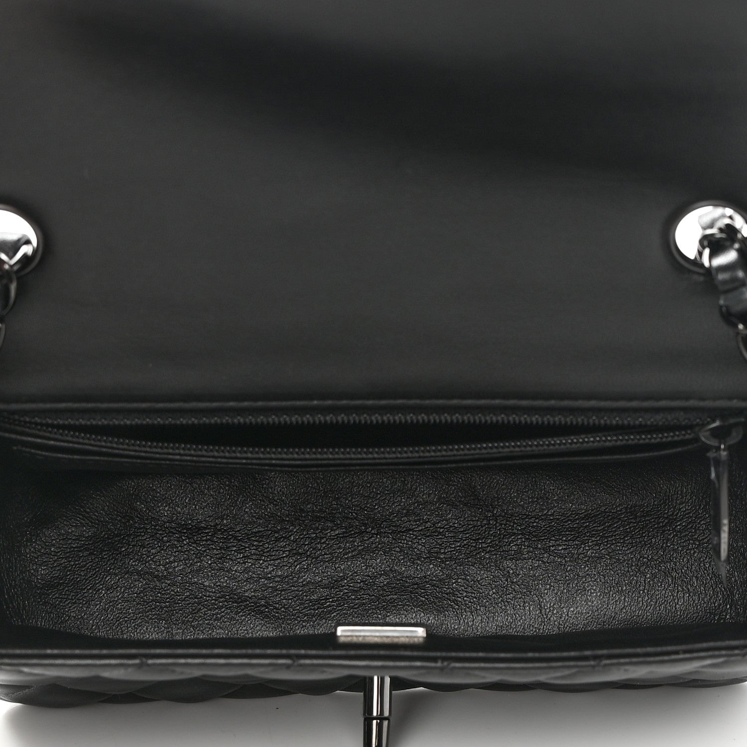 Chanel Lambskin Quilted Mini Rectangular Flap So Black 5 of 13