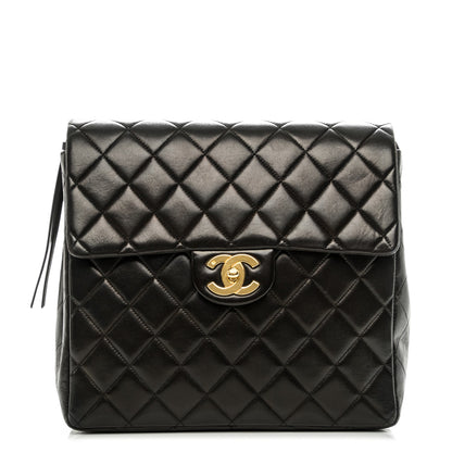 Chanel Lambskin Quilted Backpack Black 1 of 10