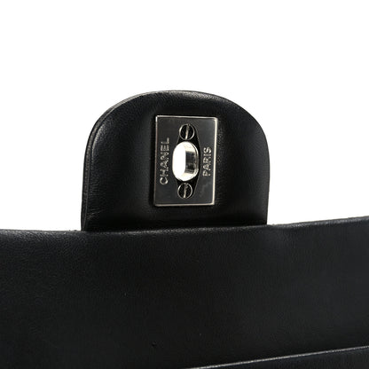 Chanel Lambskin Quilted Medium Double Flap Black 7 of 12