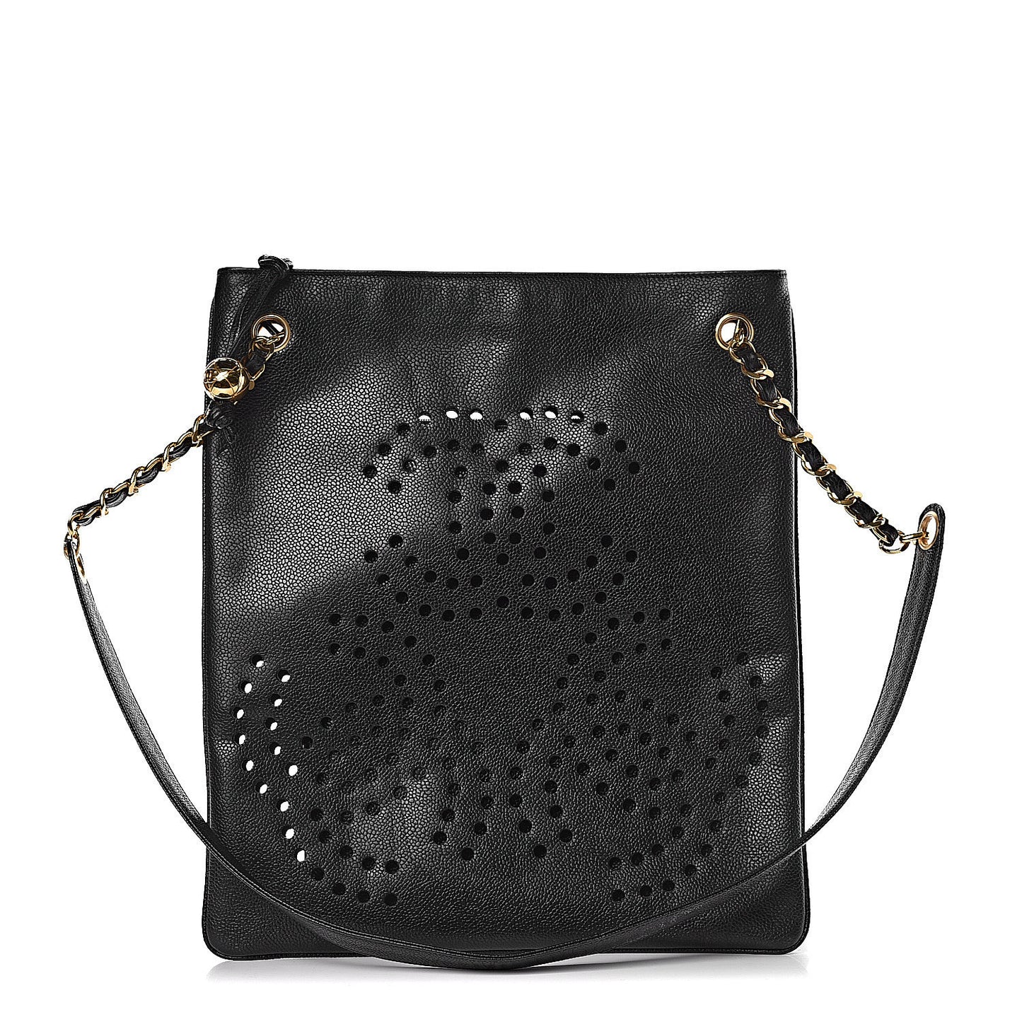 Caviar Perforated CC Tote Black