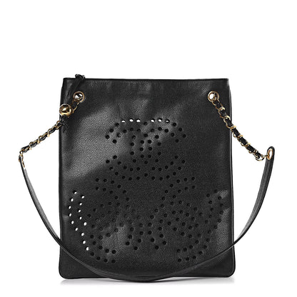Chanel Caviar Perforated CC Tote Black 1 of 12