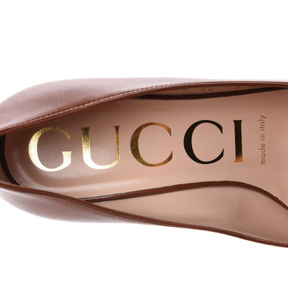 Gucci Malaga Kid Zumi 75mm Pumps 36 Brown Papaya 7 of 9