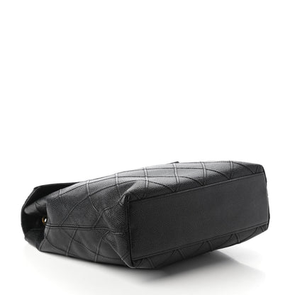 Chanel Caviar Diamond Stitched Shoulder Bag Black 4 of 10