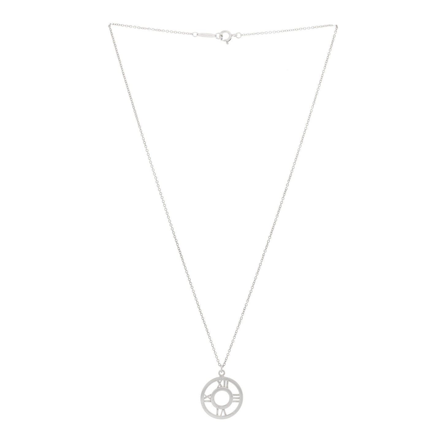Sterling Silver Medium Atlas Open Pendant Necklace