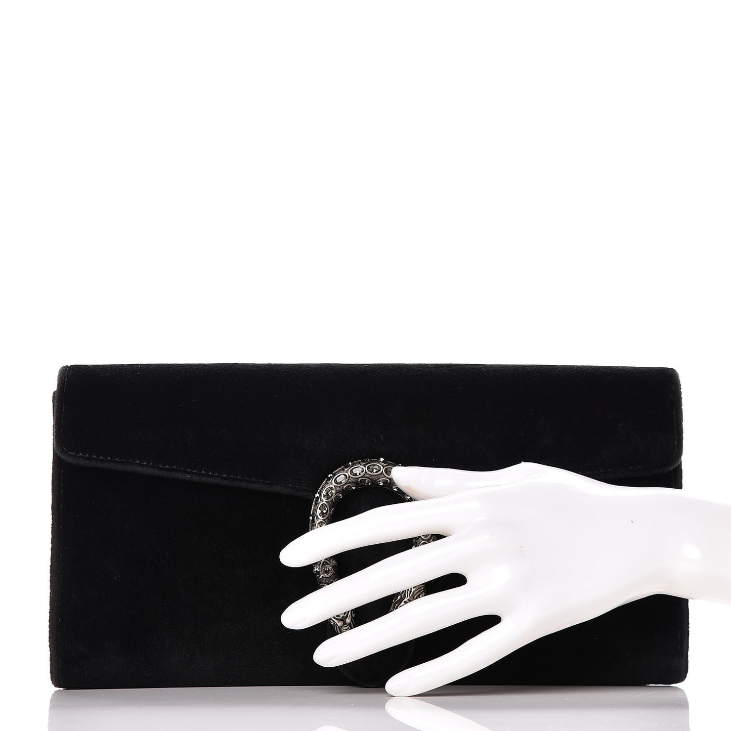 Velvet Dionysus Clutch Black