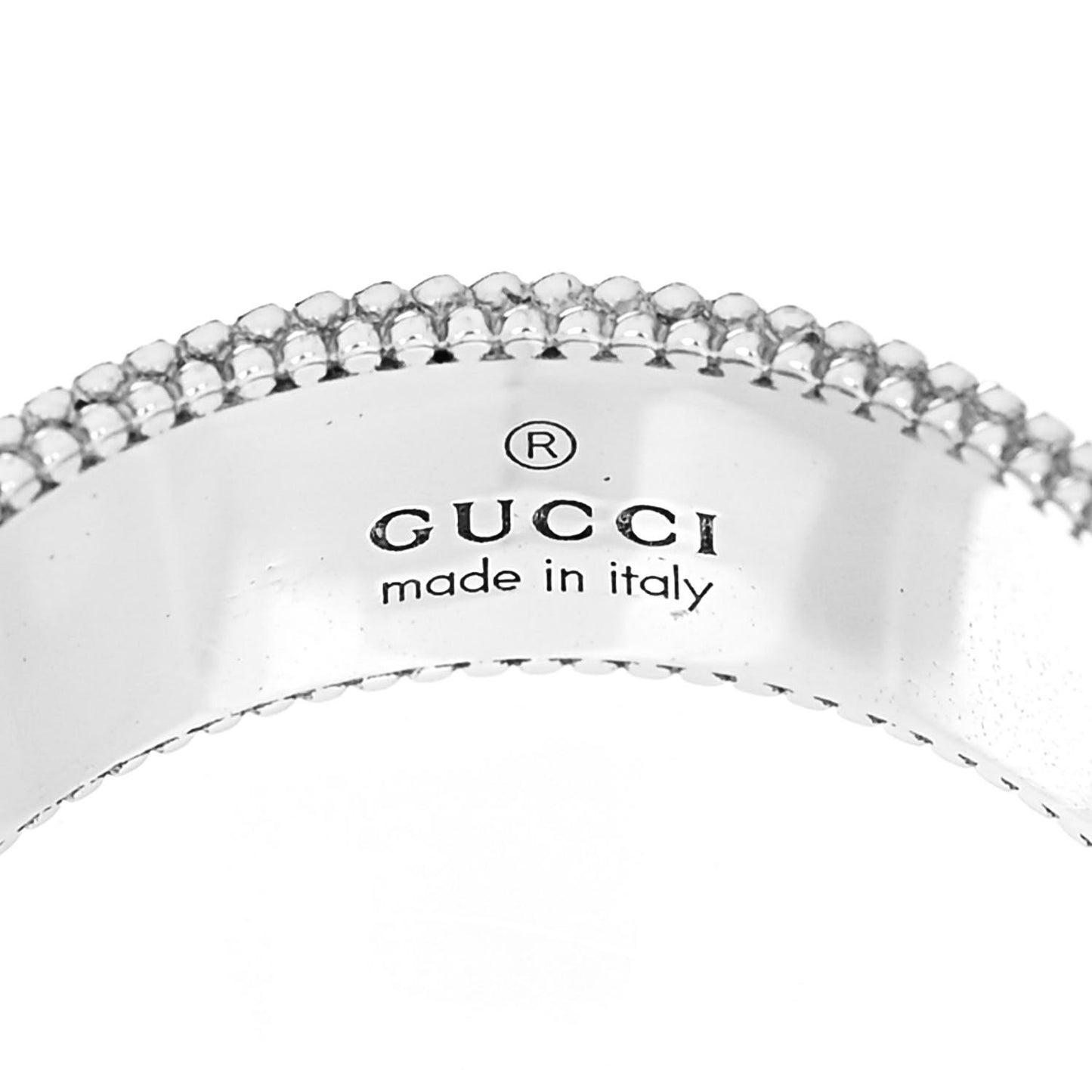 18K White Gold Enamel Icon Blooms Ring 51 5.75