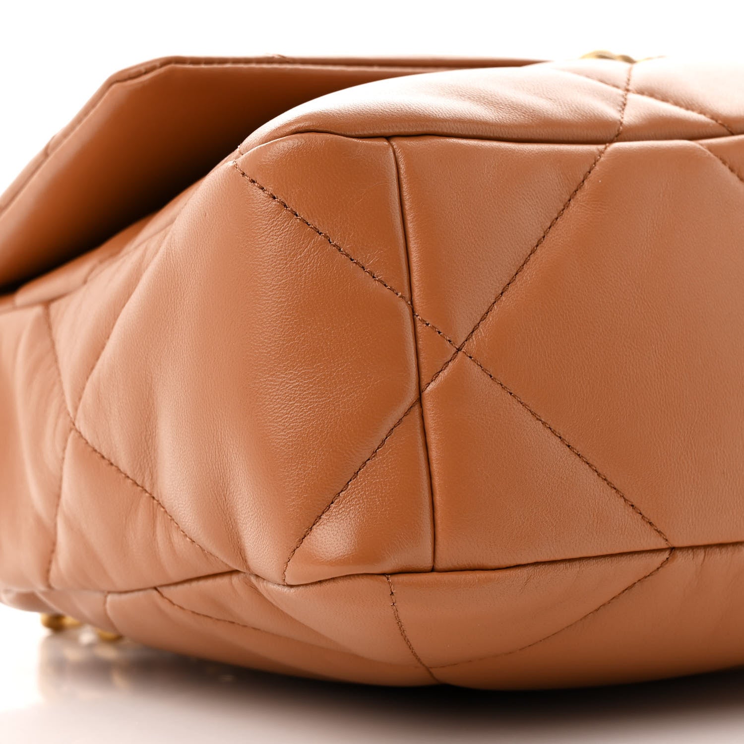 Chanel Lambskin Quilted Large Chanel 19 Flap Brown 9 of 11