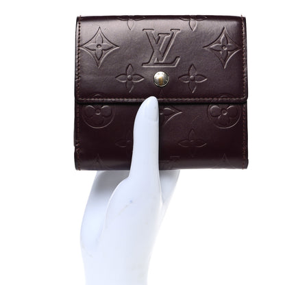 Louis Vuitton Vernis Elise Wallet Amarante 2 of 8