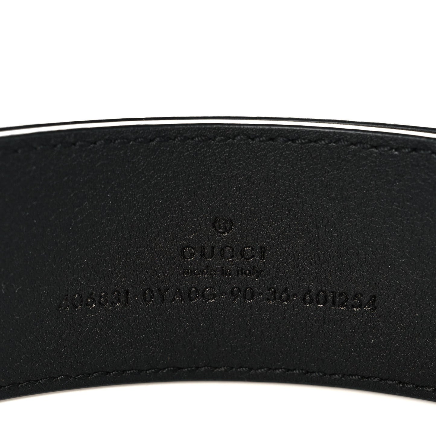 Plutone Calfskin Double G 40mm Belt 90 36 Black