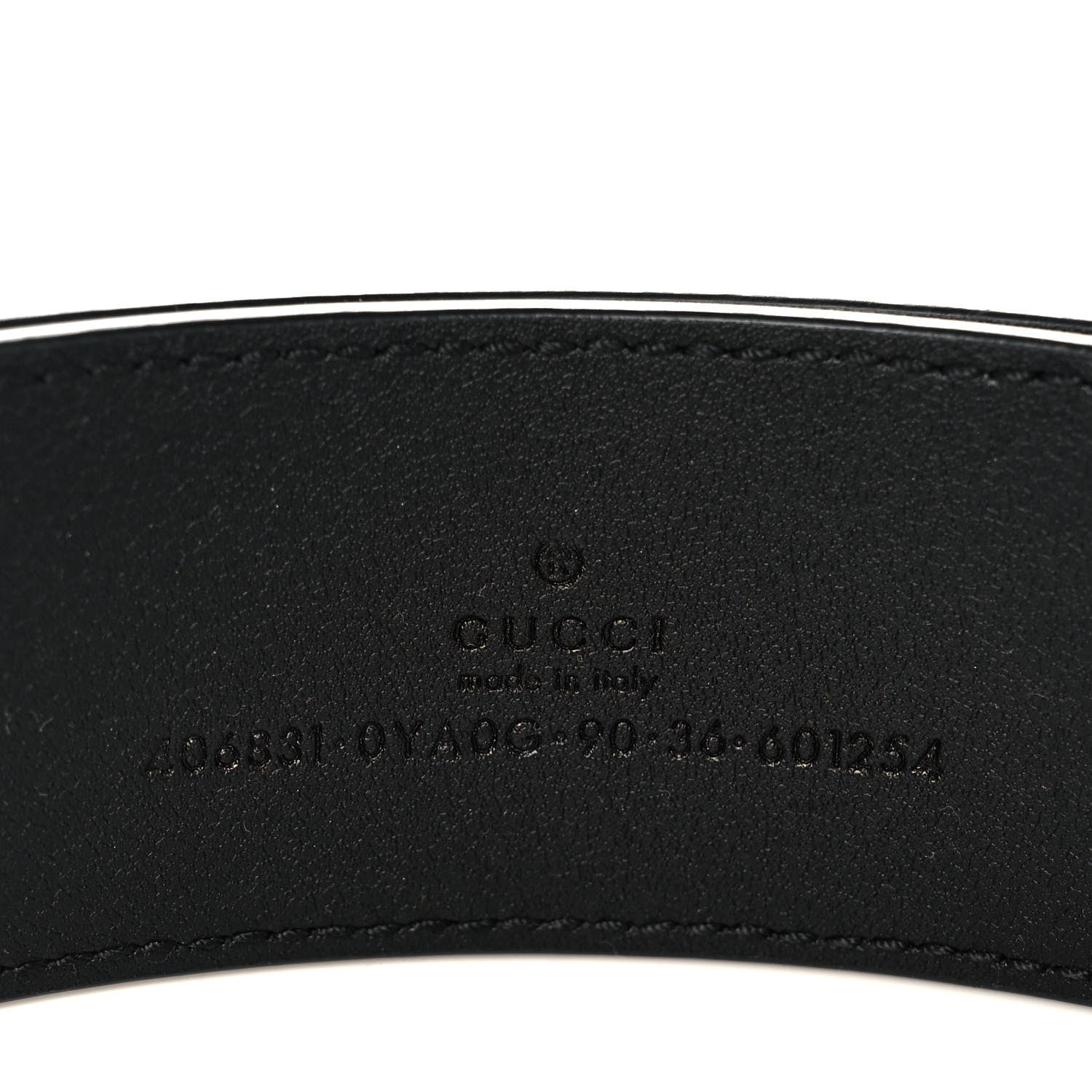 Gucci Plutone Calfskin Double G 40mm Belt 90 36 Black 3 of 5