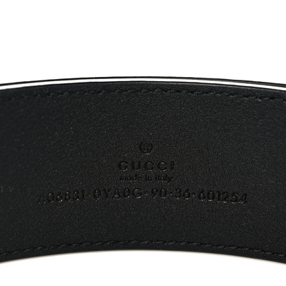 Gucci Plutone Calfskin Double G 40mm Belt 90 36 Black 3 of 5