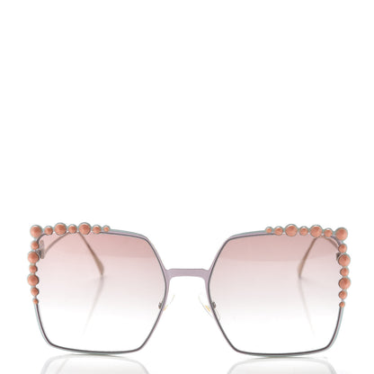 Fendi Square Dots Sunglasses FF 0259/S Gold 2 of 7