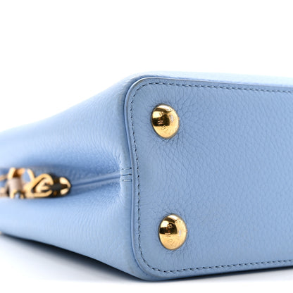 Louis Vuitton Taurillon Capucines BB Bleu de Provence Greige Doux 8 of 12