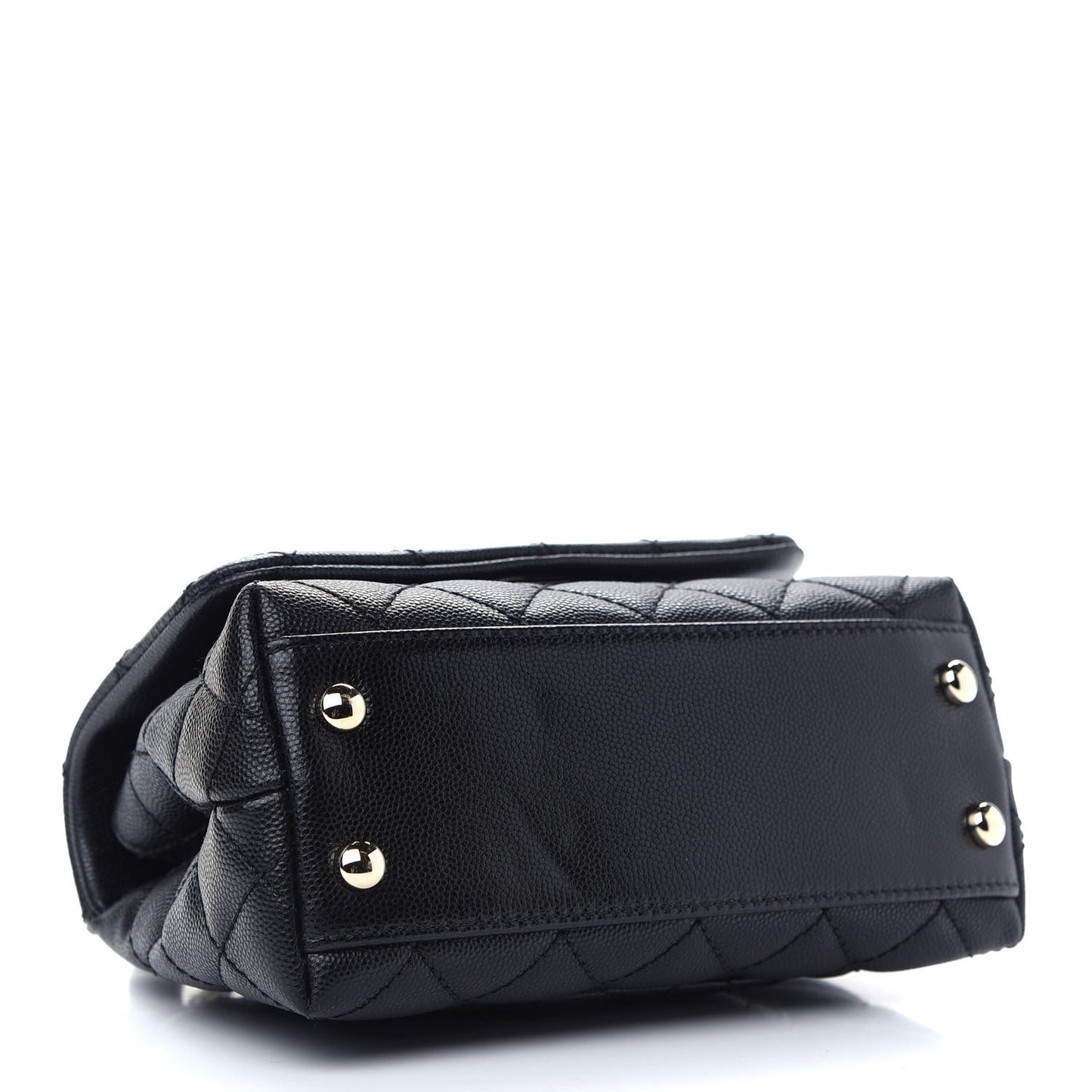 Caviar Quilted Extra Mini Coco Handle Flap Black