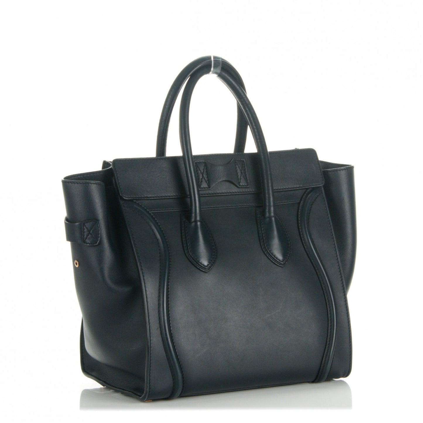 Smooth Calfskin Mini Luggage Navy Blue