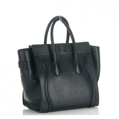 Celine Smooth Calfskin Mini Luggage Navy Blue 3 of 6