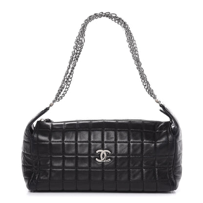 Chanel Lambskin Quilted Chocolate Bar Shoulder Bag Black 1 of 12