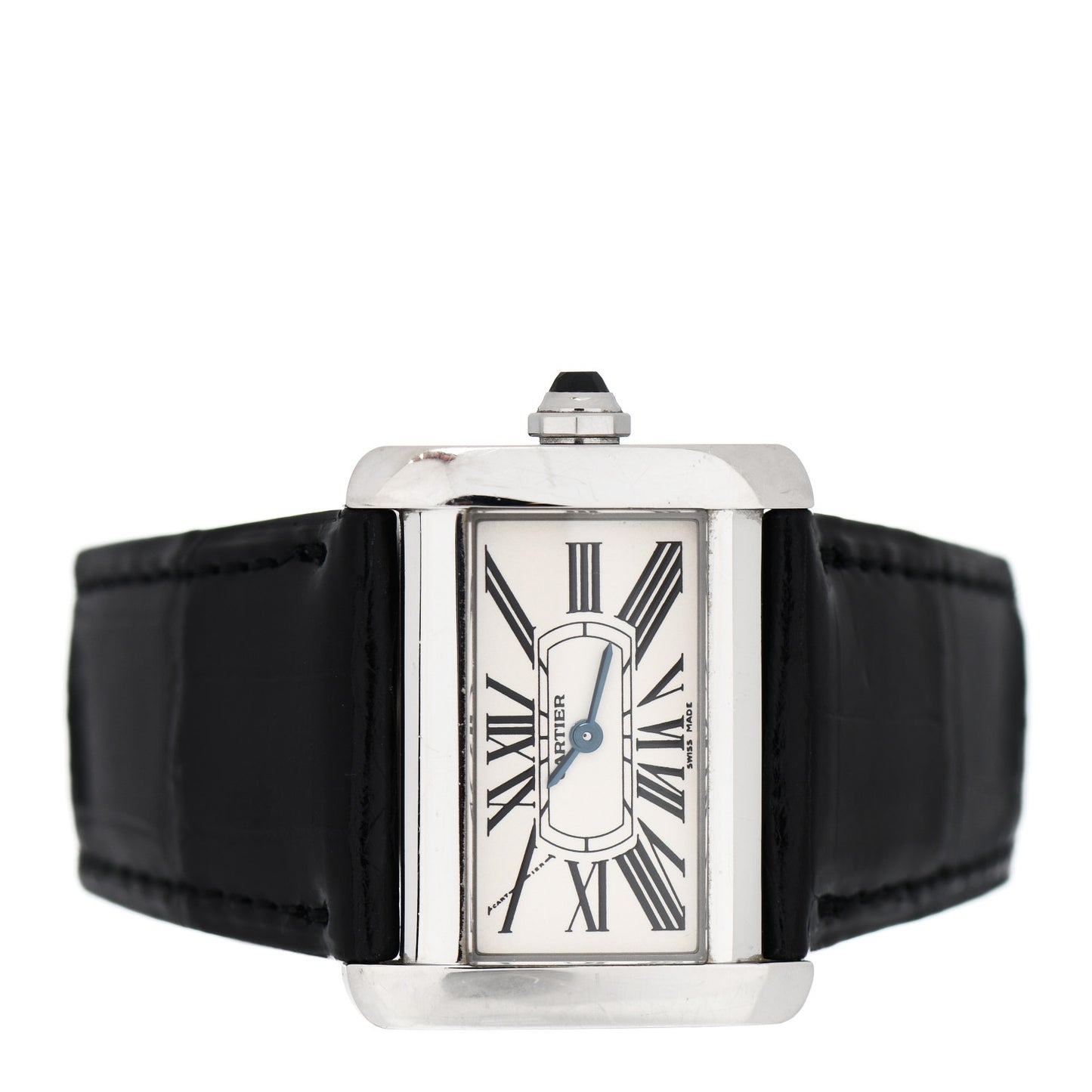 Stainless Steel Alligator 32mm Tank Divan Quartz Watch