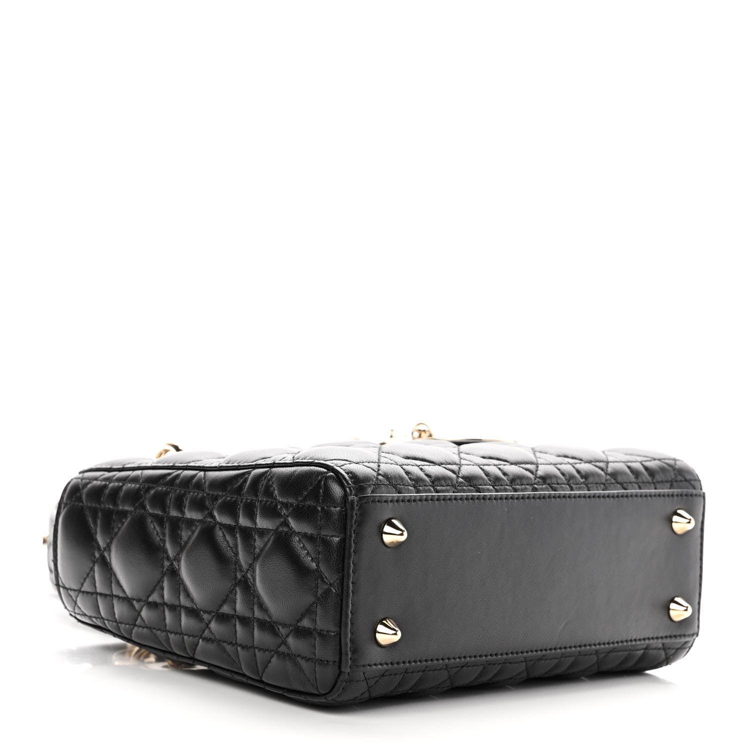 Christian Dior Lambskin Cannage Small Lucky Badges My Lady Dior Black 4 of 10