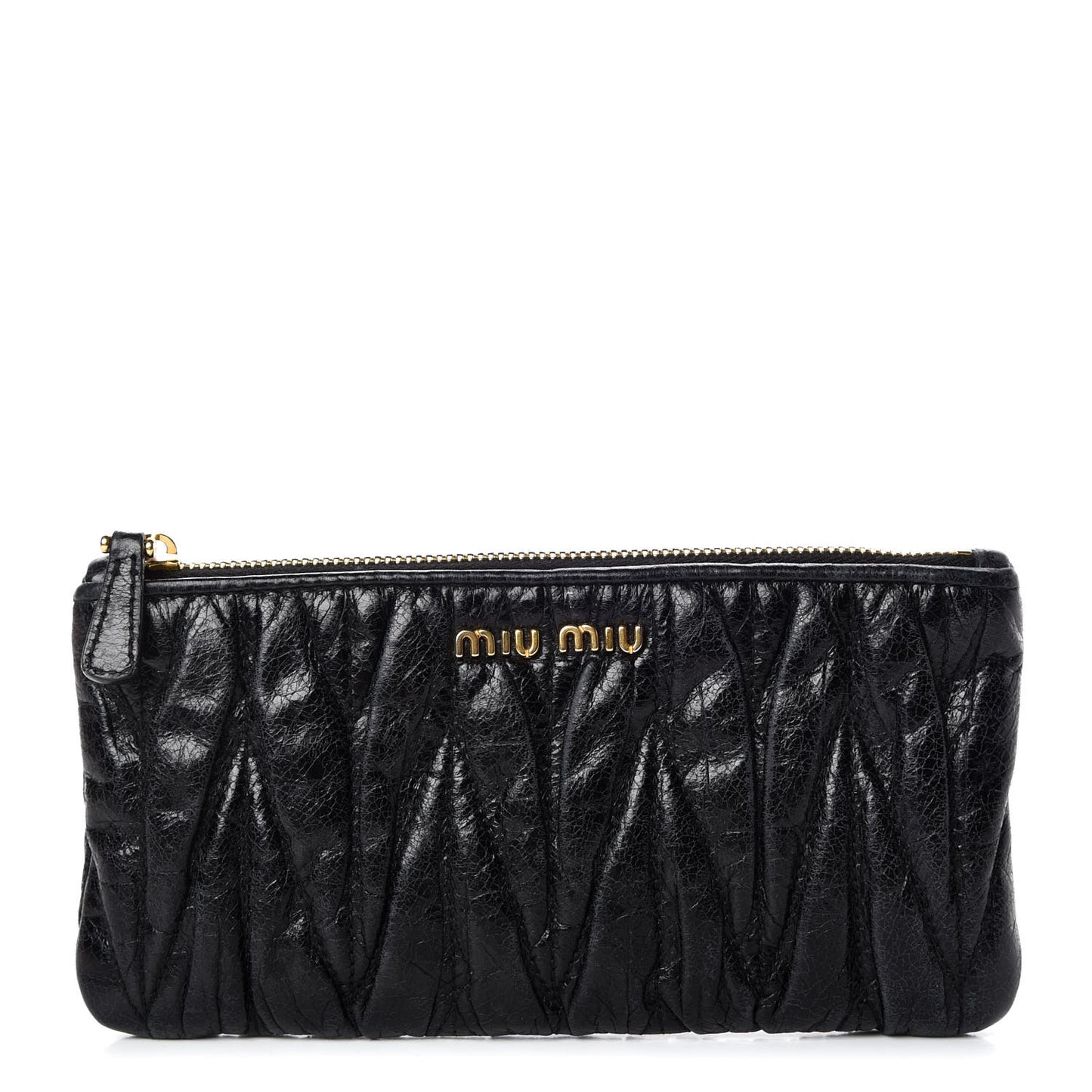 Nappa Matelasse Lux Pouch Black