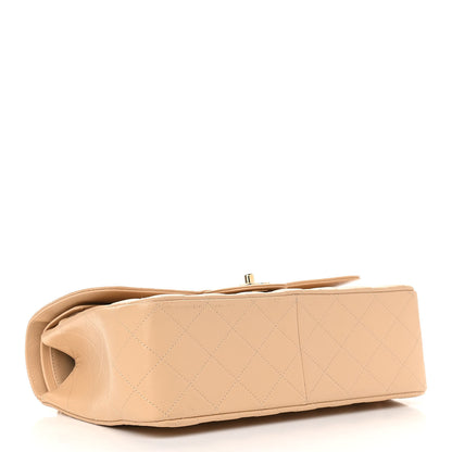 Chanel Caviar Quilted Jumbo Double Flap Beige Clair 4 of 10