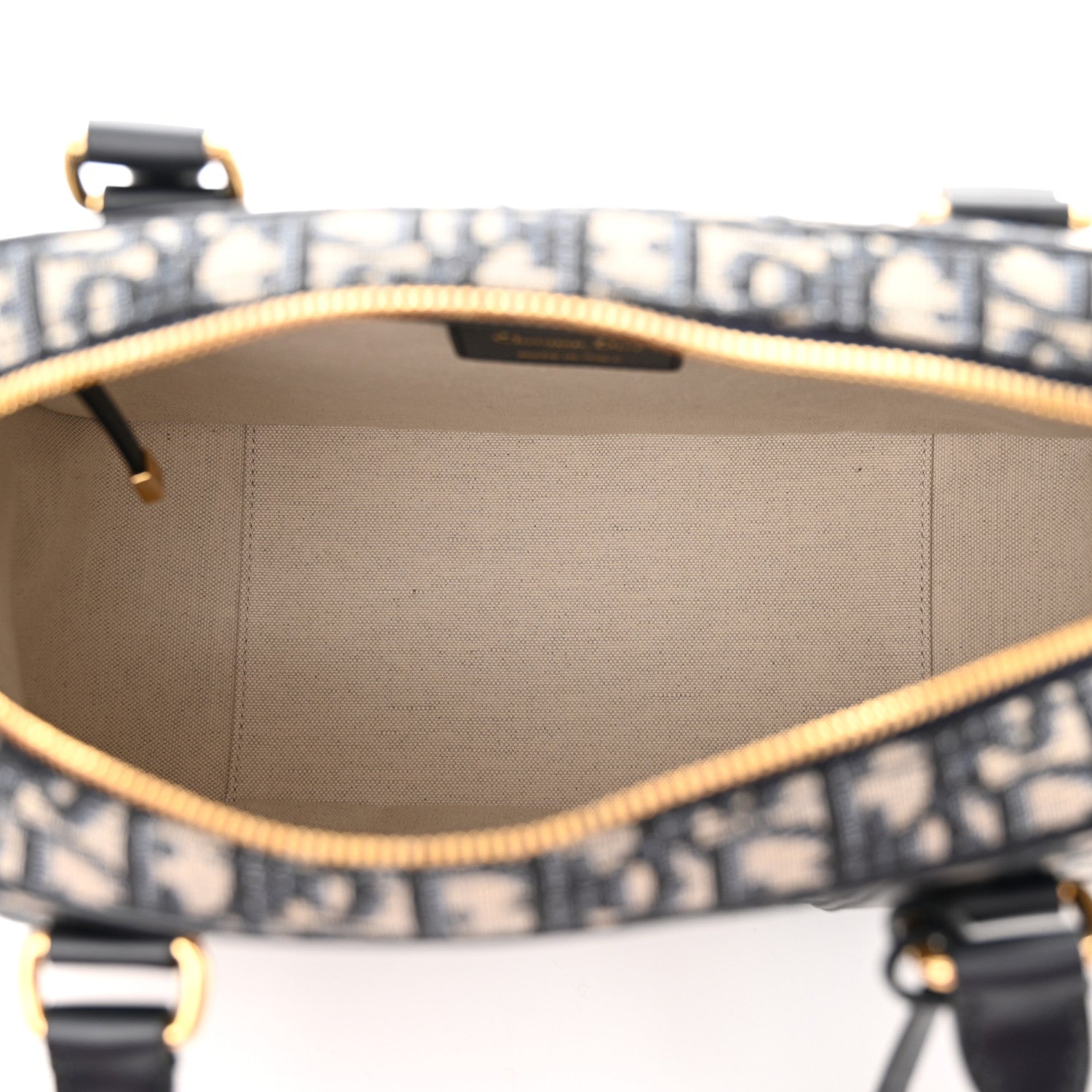 Christian Dior Oblique Large D-Vibe Bowling Bag 5 of 11