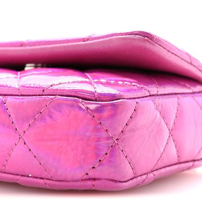 Chanel Patent Lambskin Quilted CC Hook Card Holder Pink 10 of 10