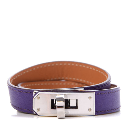 Hermes Swift Kelly Double Tour Bracelet S Iris 1 of 6