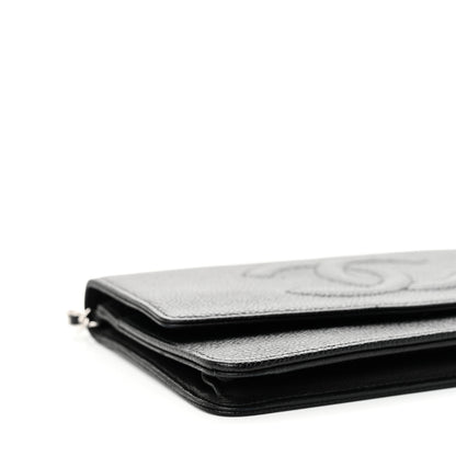 Chanel Caviar Timeless CC Wallet on Chain WOC Black 10 of 11