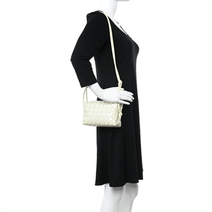 Bottega Veneta Patent Nappa Intrecciato Mini Loop Camera Bag White 2 of 10