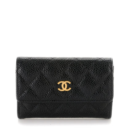 Chanel Caviar Quilted Flap Card Holder Black 1 of 8