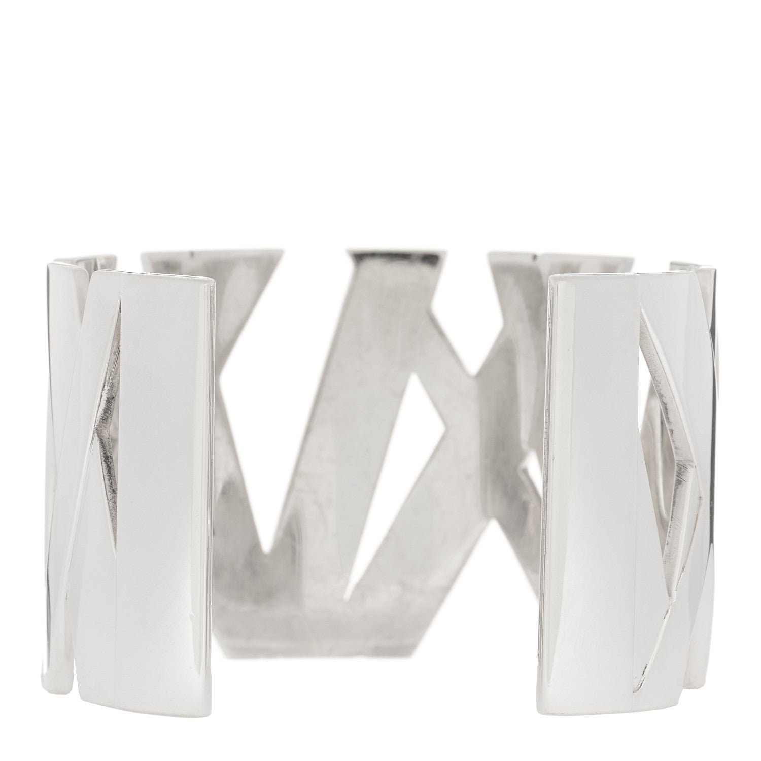 Tiffany Sterling Silver Wide Atlas Cuff Bracelet 3 of 4