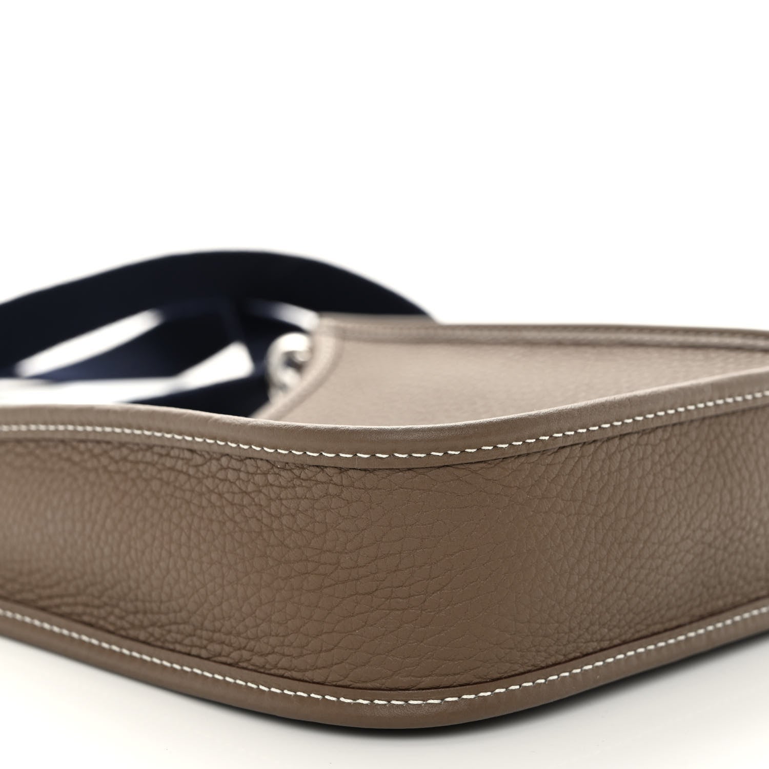 Hermes Taurillon Clemence Amazone Evelyne TPM Etoupe Bleu Indigo 9 of 10