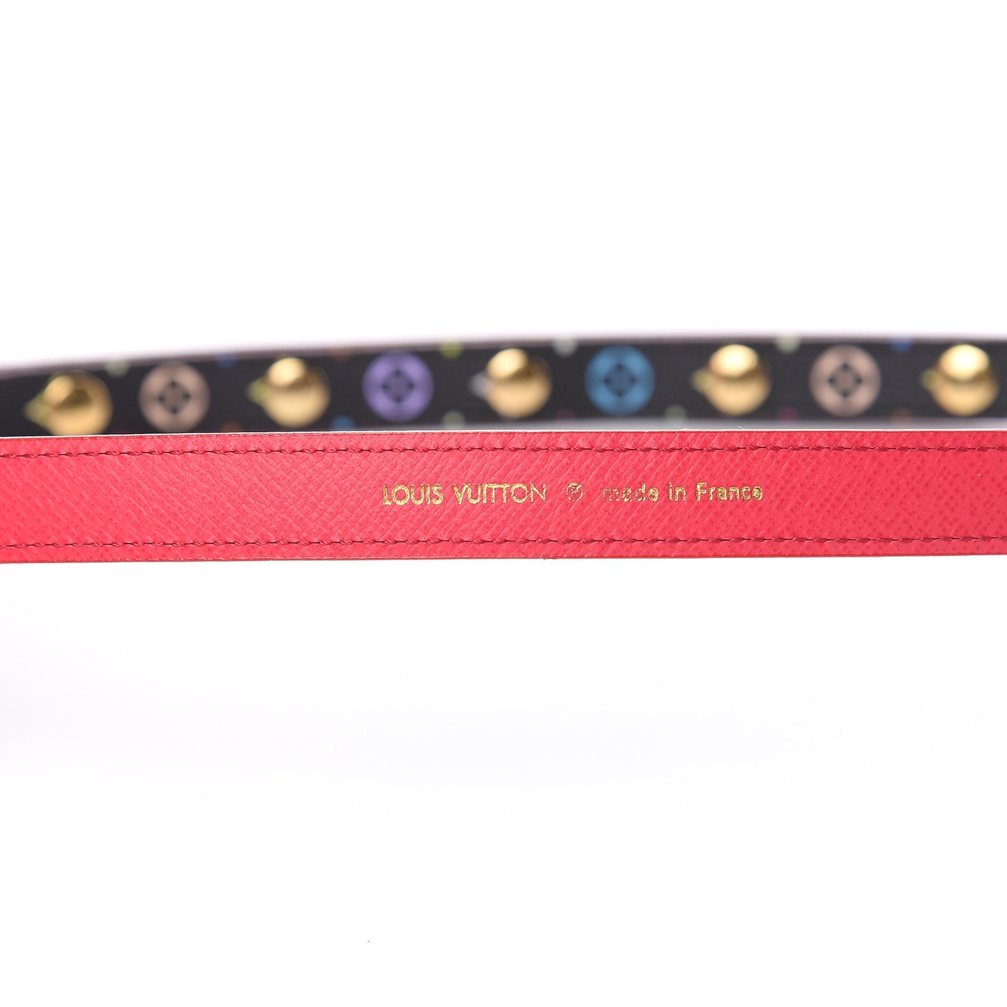 Monogram Multicolor Reversible Snap Belt 75 30 Black Fuchsia