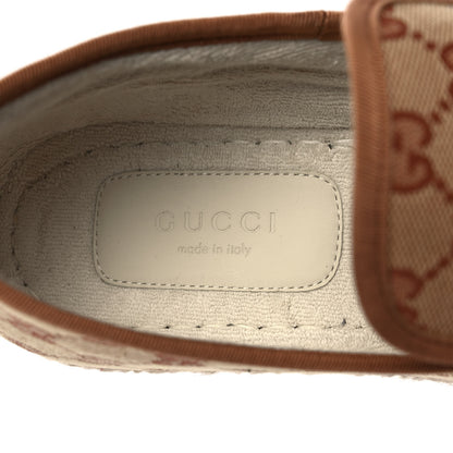 Gucci GG Monogram Womens Fria Horsebit Loafers 40 Beige Ruggine 7 of 8