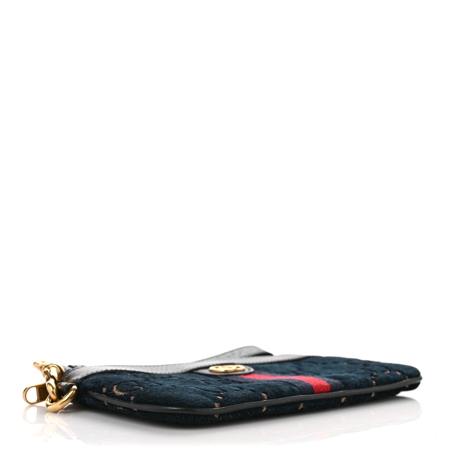 Velvet GG Monogram Textured Calfskin Web Smartphone Case Blue Beige Black