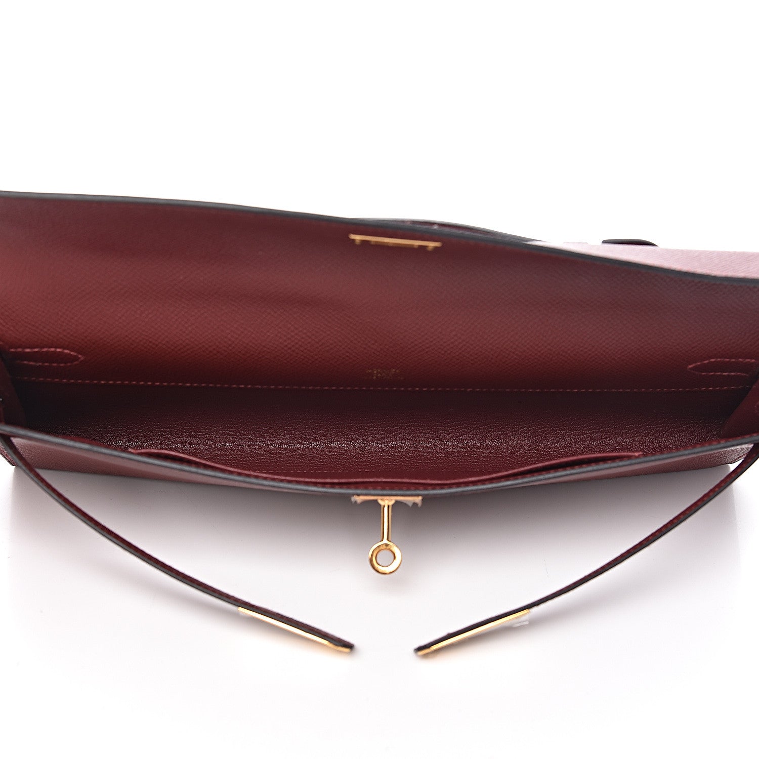 Hermes Epsom Kelly Cut Clutch Pochette Rouge H 5 of 7