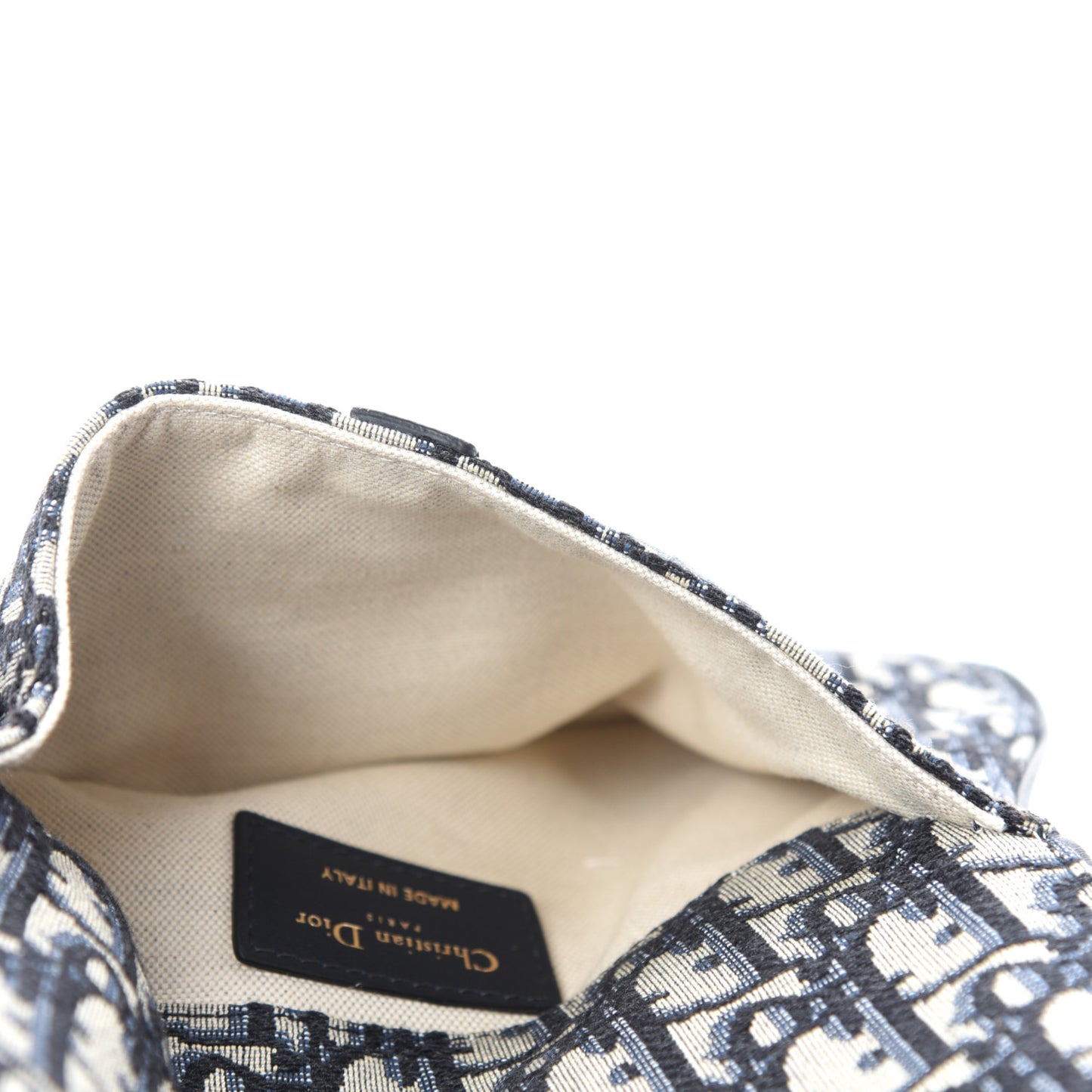 Oblique Saddle Belt Bag Blue