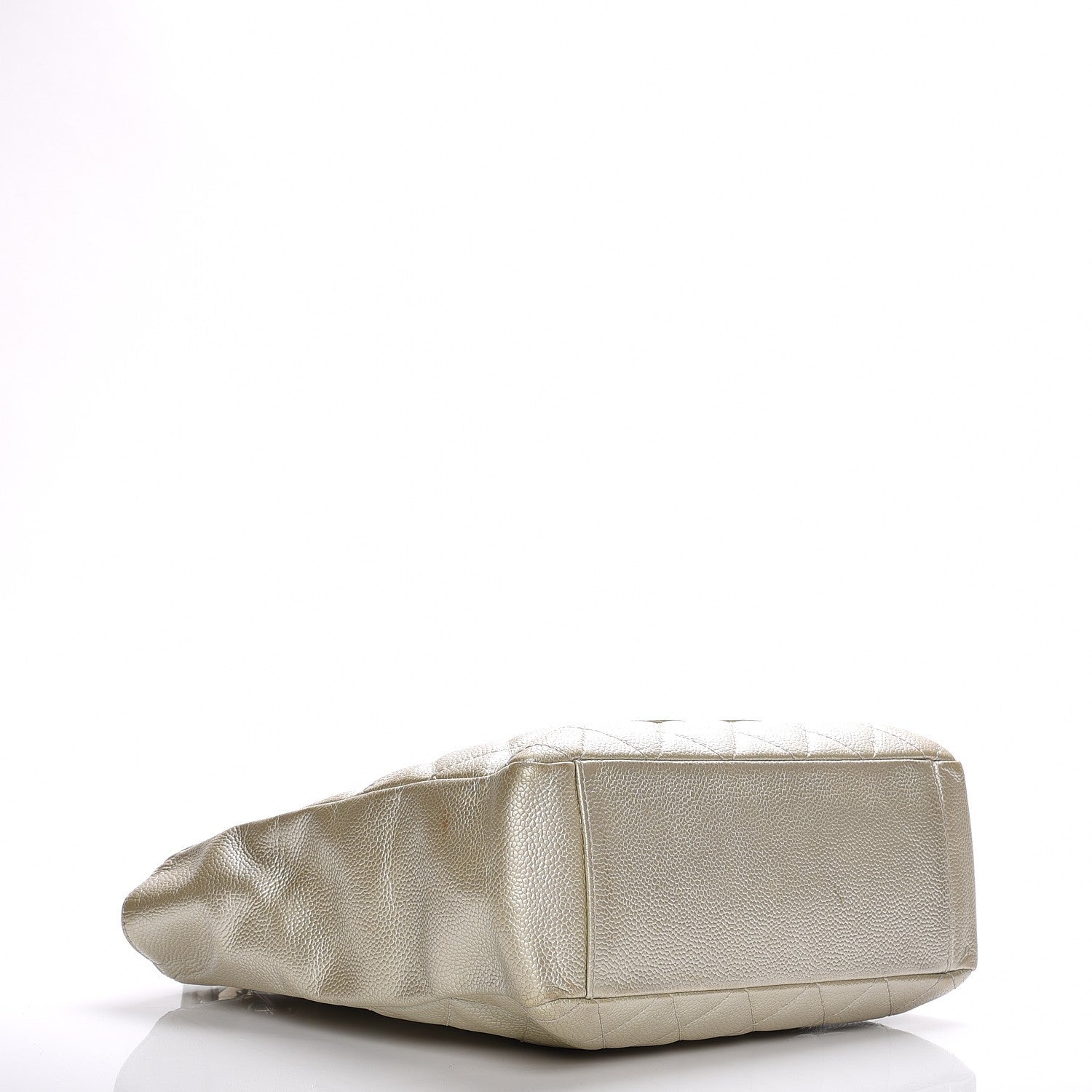 Chanel Caviar Quilted Petit Shopping Tote PST Pearl 4 of 12