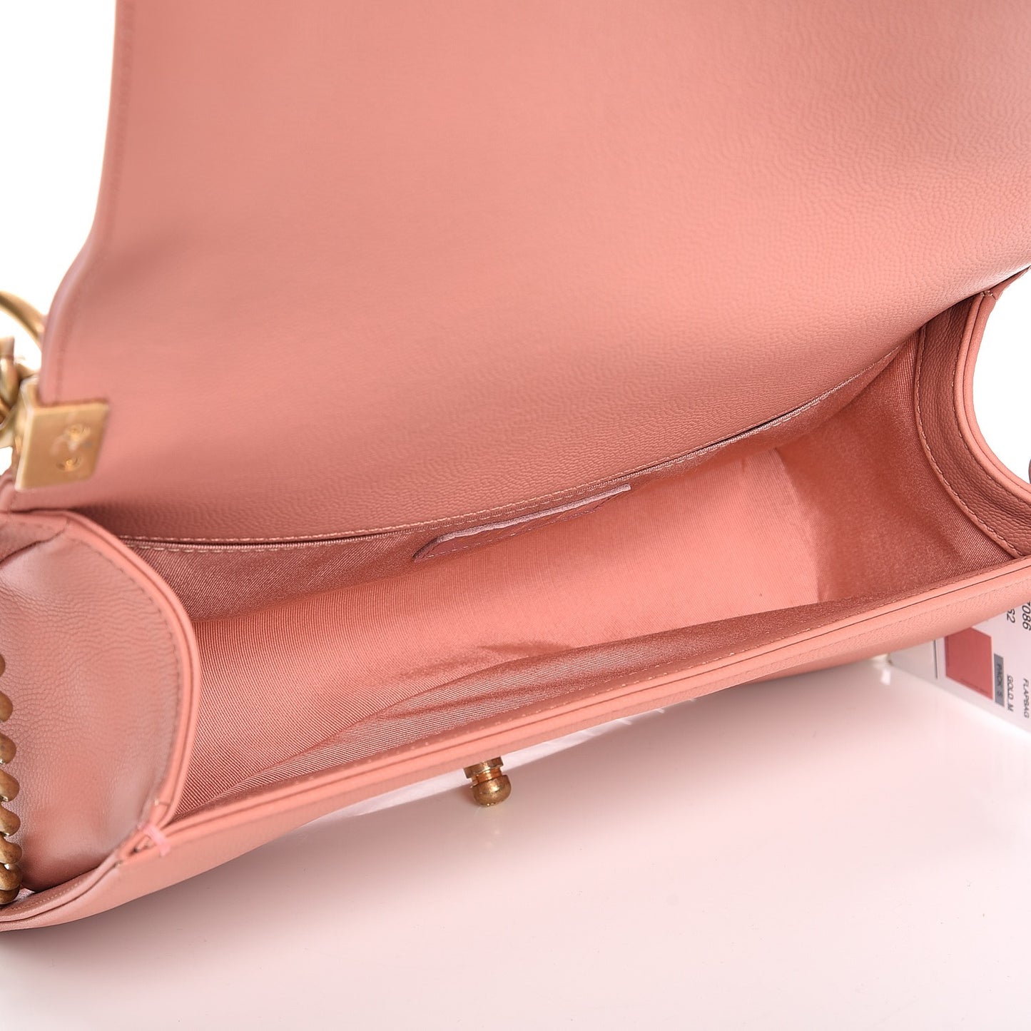Caviar Quilted Medium Boy Flap Powder Pink