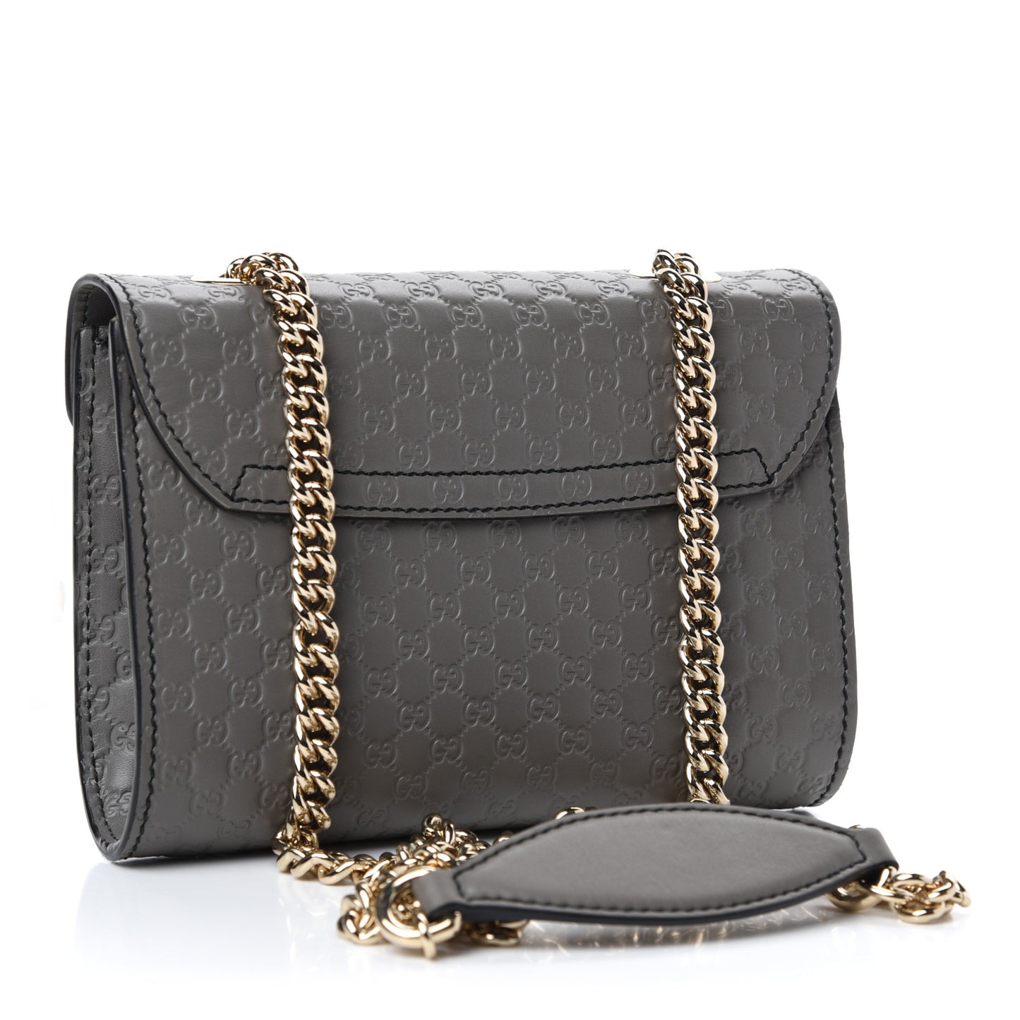 Soft Microguccissima Mini Emily Chain Shoulder Bag Loess