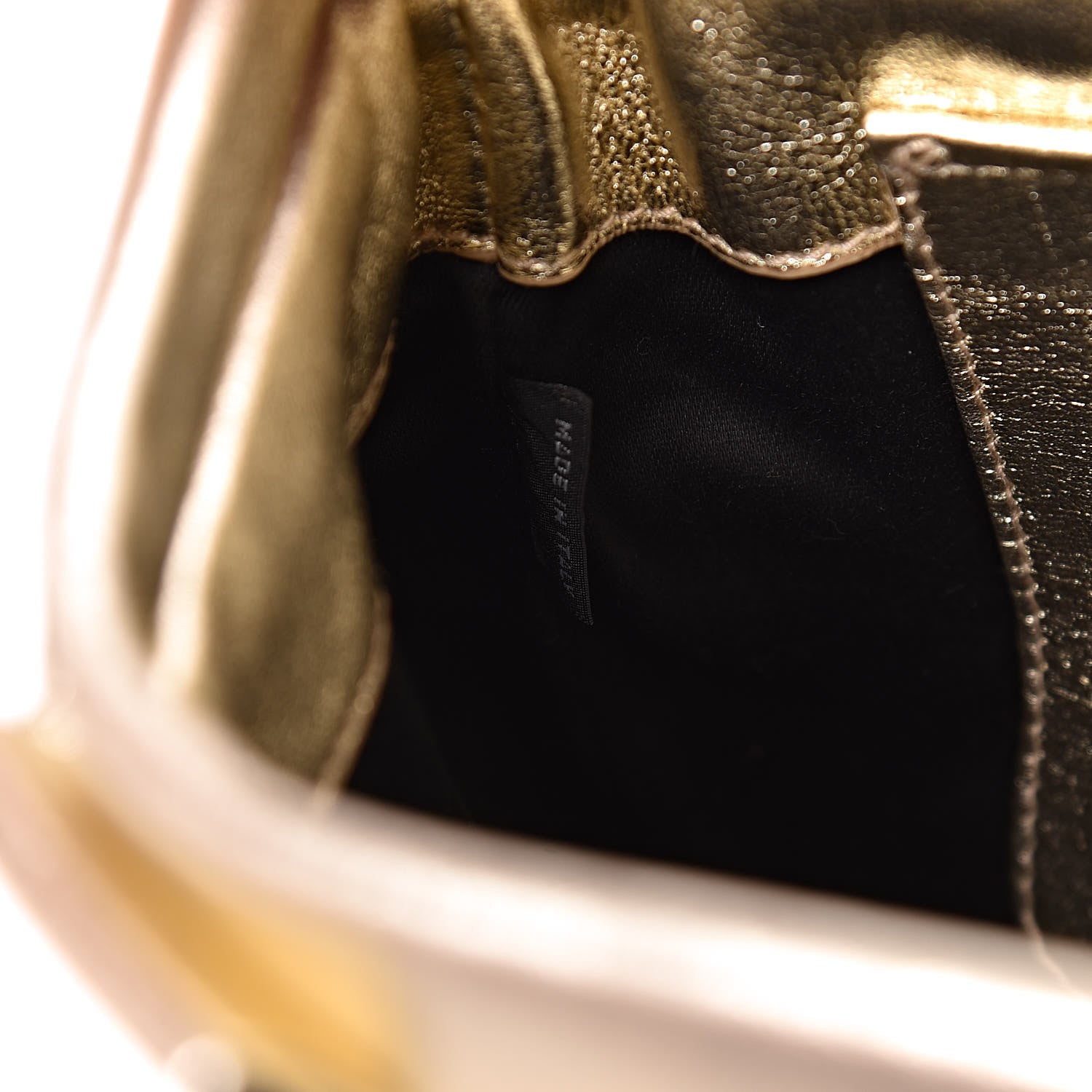 Miu Miu Metallic Nappa Matelasse Crystal Shoulder Bag Pirite 8 of 10