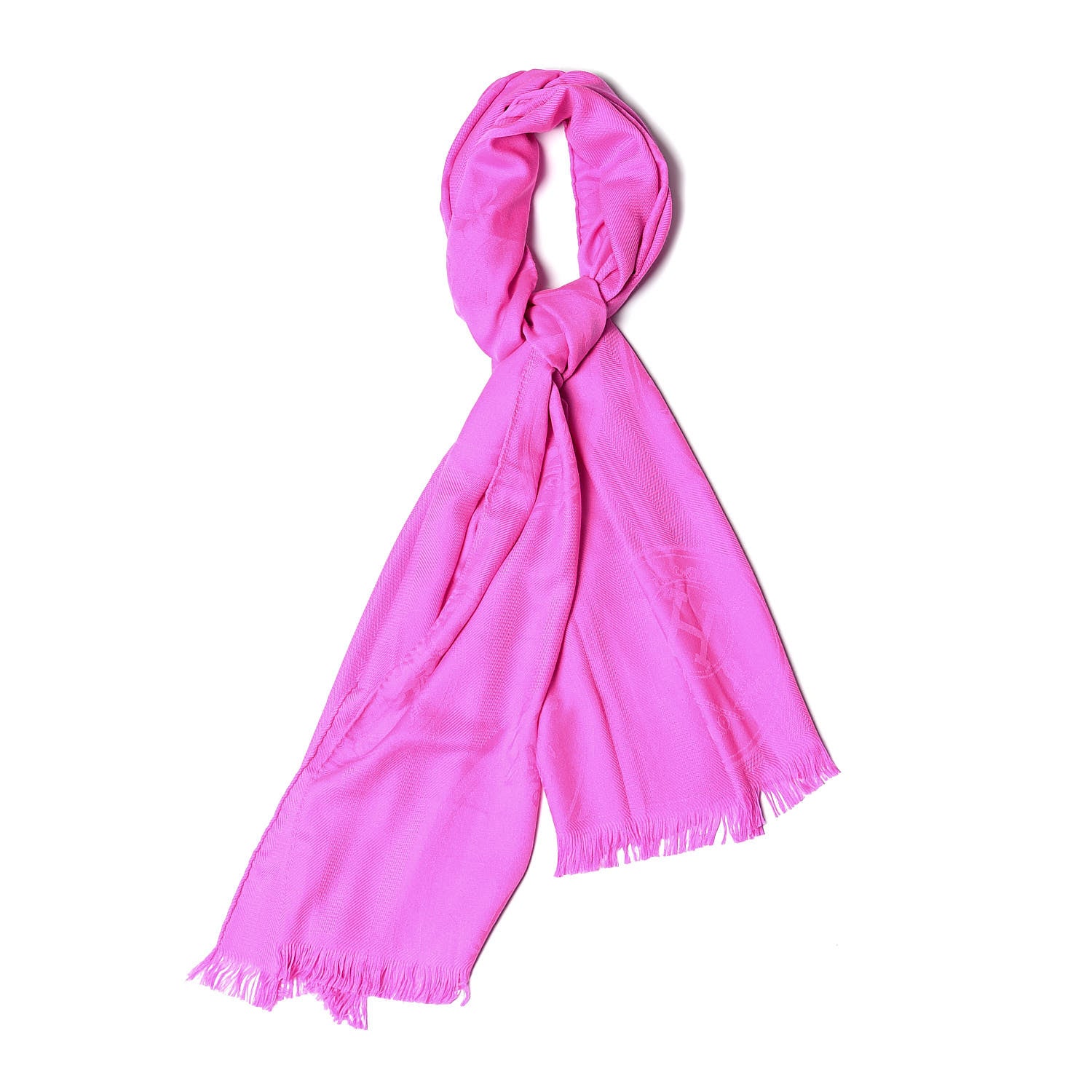 Hermes Cashmere Silk New Libris Stole Rose Cyclamen 1 of 5