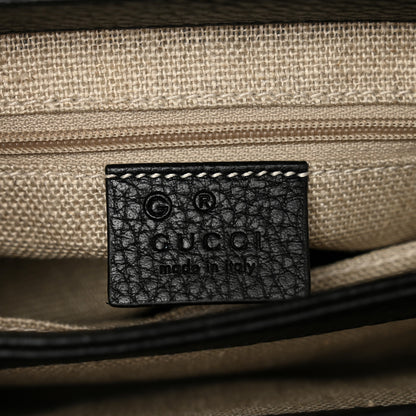 Gucci Dollar Calfskin Interlocking G Crossbody Bag Black 7 of 10