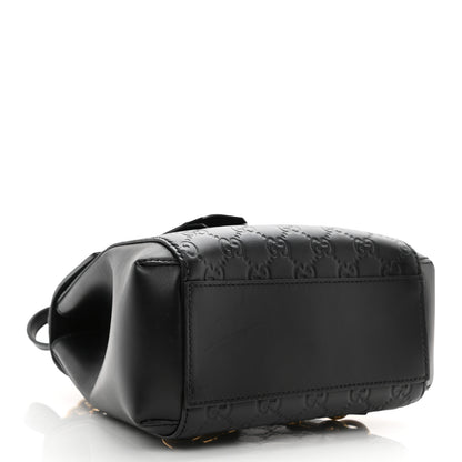 Gucci Guccissima Signature Padlock Backpack Black 5 of 9