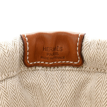 Hermes Canvas Barenia Fourbi 25 MM Pouch Naturel Fauve 6 of 15