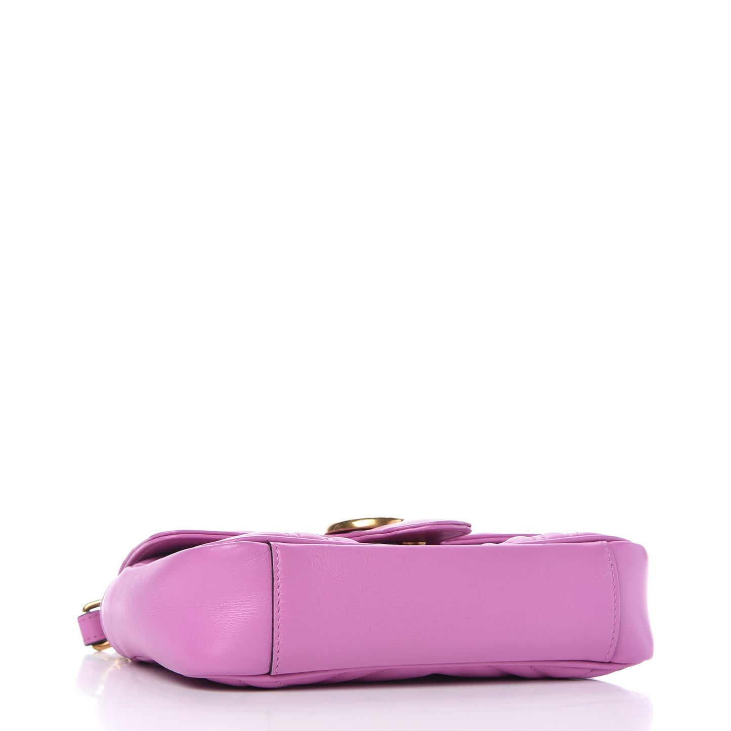 Calfskin Matelasse Mini GG Marmont Shoulder Bag Candy Mousse