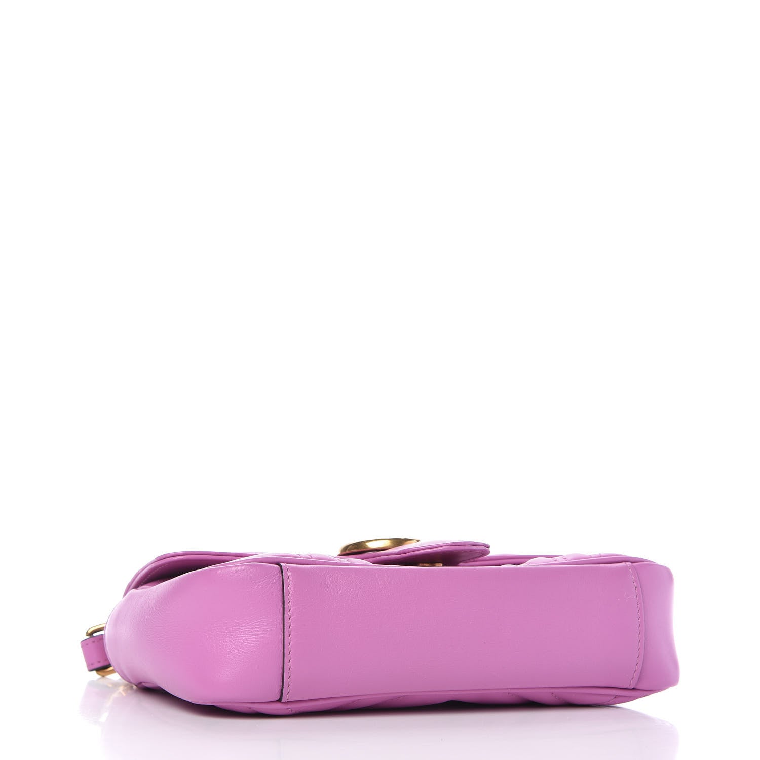 Gucci Calfskin Matelasse Mini GG Marmont Shoulder Bag Candy Mousse 5 of 11